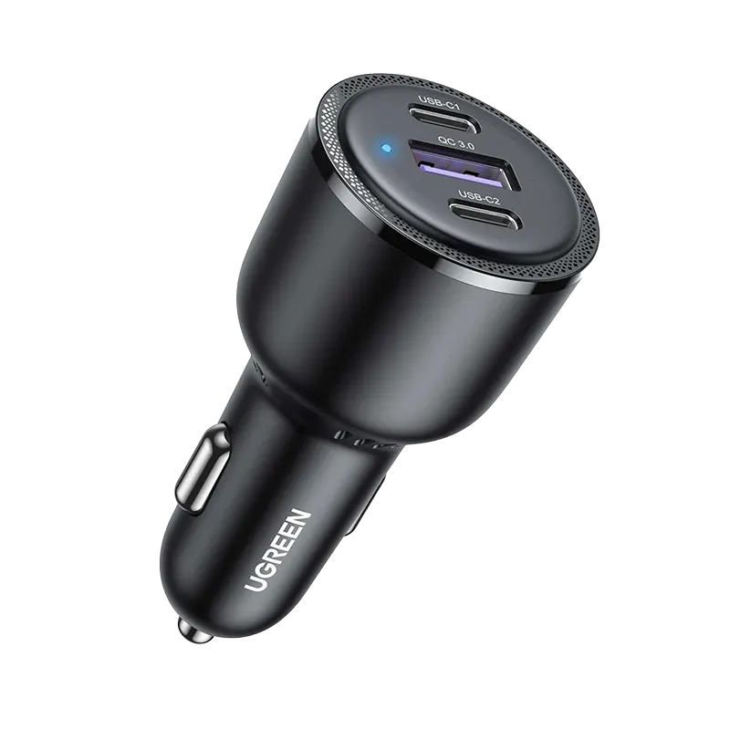UGREEN E602 60W CAR charger WITH 1 USB-C 1 USB A ports Mascom International.webp